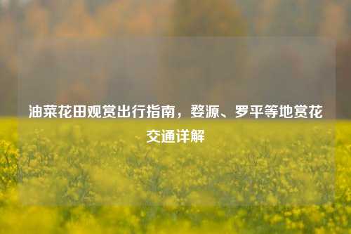 油菜花田观赏出行指南，婺源、罗平等地赏花交通详解